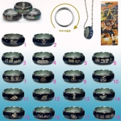 18 Styles Anime Ring Necklace