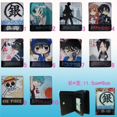 10 Styles Anime Wallet