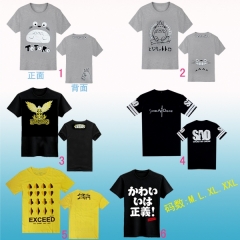 6 styles Anime T-shirt