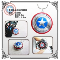 Captain America Anime Necklace Watch