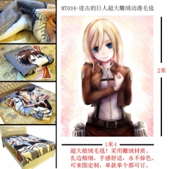 Attack on Titan Anime Blanket (two-sided)