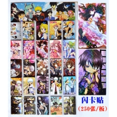 6 Styles Anime Stickers