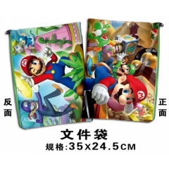 Super Mario Bro Anime File Pocket