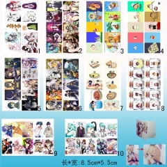 10 Styles Anime Stickers