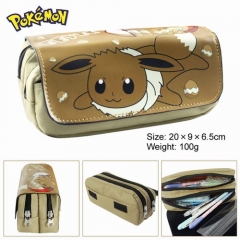 Pokemon Eevee Multifunctional Cartoon Zipper Anime Pencil Bag