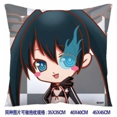 Black Rock Shooter Anime Pillow 35*35cm(two sided)