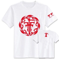 FFF White Anime Short Sleeve T shirts
