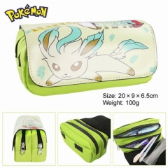 Pokemon Leafeon Multifunctional Cartoon Zipper Anime Pencil Bag