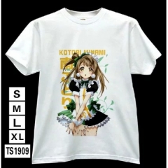 Japanese Comic White Cute Love Live Anime Summer T shirts