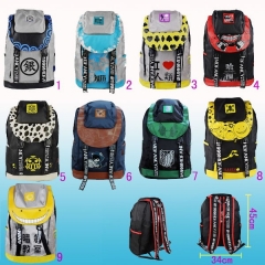 9 Styles One Piece Attack on Titan Gintama Canvas Anime Backpack Bag