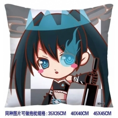 Black Rock Shooter Anime Pillow 40*40cm(two sided)