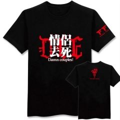 FFF Black Japanese Anime T shirts