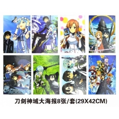 Sword Art Online | SAO Anime Poster(8pcs/Set)