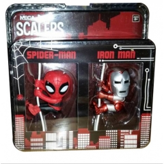 SCALERS Spider Man and Iron Man Figure Set Anime Figure (2 Inch)