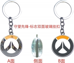 Game Overwatch Anime Cute Fancy Glass Keychain Hot pendant