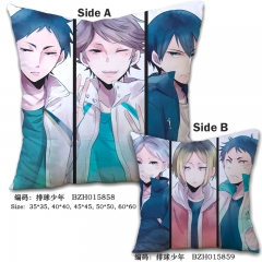 Haikyuu Japanese Sports Cartoon Cosplay Pillow Good Quality Two Sides Print Anime Pillow 45*45CM