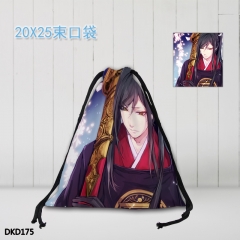 Touken Ranbu Online Silks and Satins Cartoon Backpack Anime Drawstring Bag