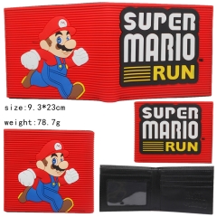 Super Mario Bro Silicone Anime Wallet