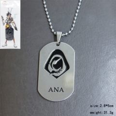 Overwatch Silver ANA Pendant Fashion Jewelry Wholesale Anime Necklace