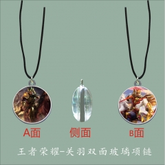 Game King Of Glory Anime Fancy Glass Cute Character Necklace