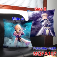 Fate Stay Night Stuffed Plush 45*45CM Pillow High Quality Cosplay Print Anime Square Pillow