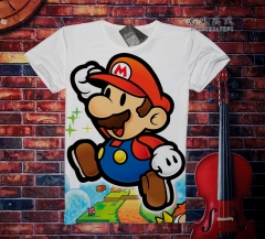Super Mario Bro Fancy Cosplay Game Cartoon Anime T shirt ( S-XXXL )