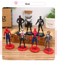 Kids Gifts Anime Spider Man Super Hero PVC Figure 7pcs/set