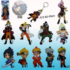 Naruto Two Sides Soft Rubber Anime Keychain