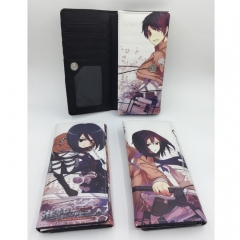 Attack On Tian Anime PU Long Wallet