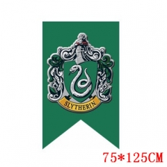 Harry Potter Slytherin 75*125CM Cosplay Green Background Cartoon Anime Flag