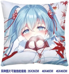 Hatsune Miku  Anime Pillow 45*45CM （two-sided）