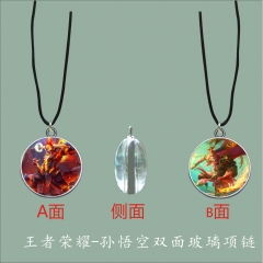 Popular Game King Of Glory Anime Character  Fancy Glass Cute Necklace