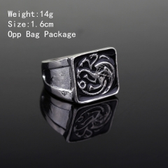 Game of Thrones Alloy Anime Ring (10pcs/set)