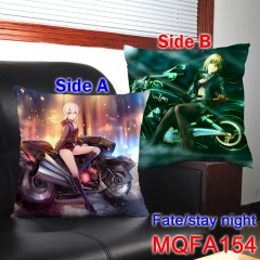 Fate Stay Night Sakura Matou Print Soft Chair Cushion Cool Style Two Sides Anime Cosplay Square Holding Pillow 45*45CM