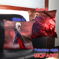 Japanese Popular Game Fate Stay Night Cosplay Square Pillow Wholesale Two Sides Good Quality Anime Pillow 45*45CM