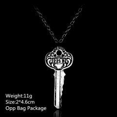 221B Key Alloy Anime Necklace (10pcs/set)