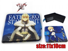 Fate Stay Night Anime Saber PU Leather Wallet