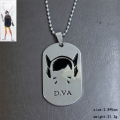 Overwatch Silver DVA Pendant Fashion Jewelry Wholesale Anime Necklace