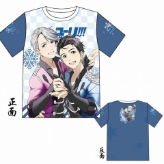 Yuri On Ice Cartoon Short Sleeve Clothing Japanese Anime T-shirt M L XL XXL