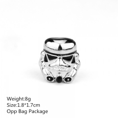 1.8*1.7CM High Quality Star War Alloy Breast Silver Color Anime Cosplay Brooch 10pcs/set