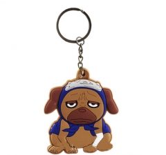 Naruto Animal Dog Toy Pendant Anime PVC Keychain