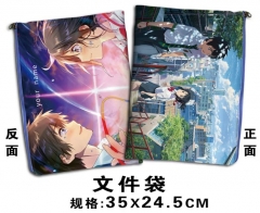 Your Name Anime File Pocket （35*24.5 CM)