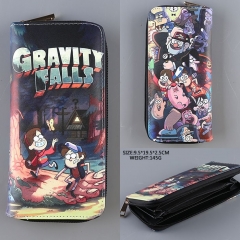 American Movie Gravity Falls Cosplay PU Purse Fancy Wholesale Anime Long Style Wallet