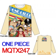 One Piece Japanese Cute Cartoon Good Quality Fashion Cosplay Warm Anime Long Sleeve T Shirt