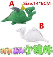 6CM Miss Kobayashi's Dragon Maid Anime Plush Toy Pendant