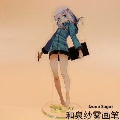 Eromanga Sensei Izumi Sagiri Cartoon Figure Model Japanese Anime Standing Plates Acrylic Figure With Paintbrush