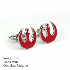 Red Color Alloy Star War 1.9CM Cosplay Cufflinks Wholesale Top Selling Anime Cuff Button 10pcs/set