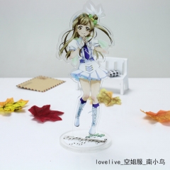 LoveLive Kotori Minami Cartoon Cute Stewardess Model Figure Anime Standing Plates Acrylic Figure