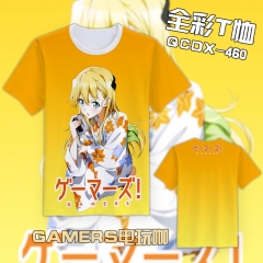 Gamers For Girls T shirt Cartoon Pattern Color Printing Anime Tshirts