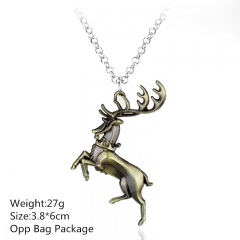 Game of Thrones Antelope Bronze Alloy Anime Necklace (10pcs/set)